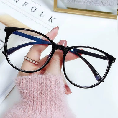 Transparent anti Blue Light Computer Glasses Frame Women Men round Blackout Glasses Optical Lenses Blue Light Blocking Glasses