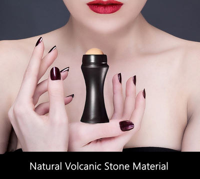 Natural Porous Volcanic Stone Oil-control Rolling Roller Makeup Face Care Tools Removable For Facial Cleaning Oil Absorption