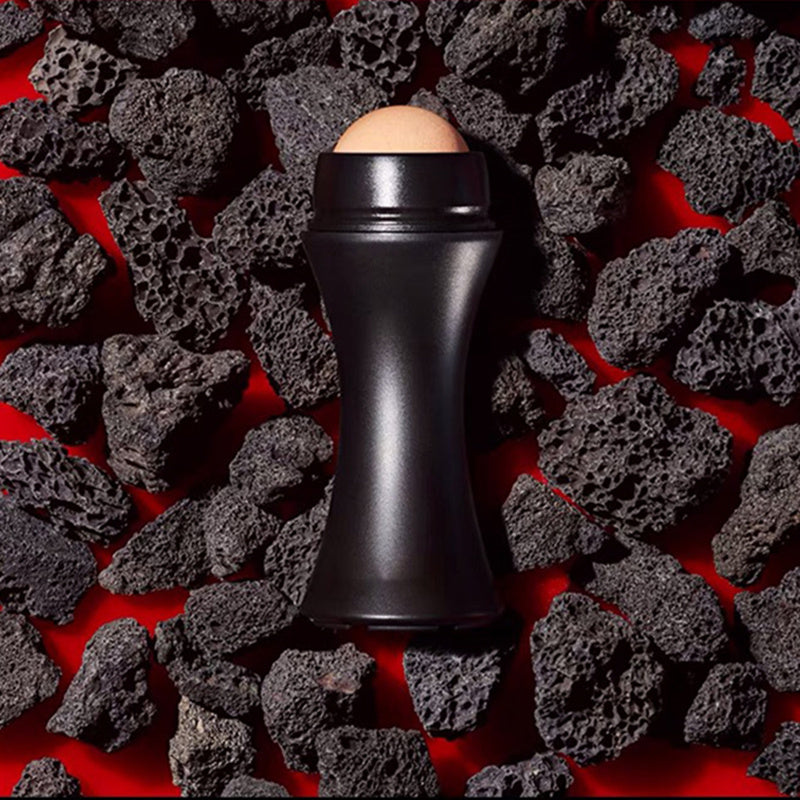 Natural Porous Volcanic Stone Oil-control Rolling Roller Makeup Face Care Tools Removable For Facial Cleaning Oil Absorption
