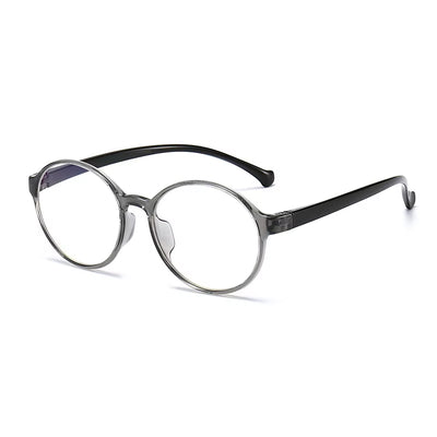 Children's Round Silicone Anti-Blue Light Glasses with Custom Myopic Prescription for Boys and Girls