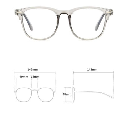 Transparent anti Blue Light Computer Glasses Frame Women Men round Blackout Glasses Optical Lenses Blue Light Blocking Glasses
