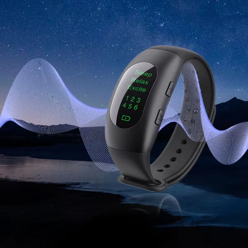 Micro-Current Intelligent Sleep Aid Stress Reduction Sleeping Apparatus Wearable Therapy Watch Sleeping Device Improve Anxiety
