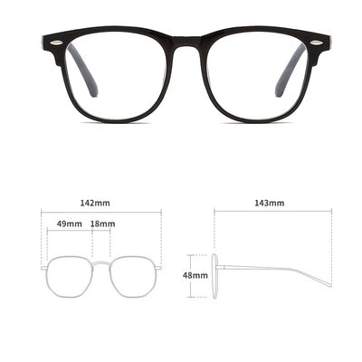 Transparent anti Blue Light Computer Glasses Frame Women Men round Blackout Glasses Optical Lenses Blue Light Blocking Glasses